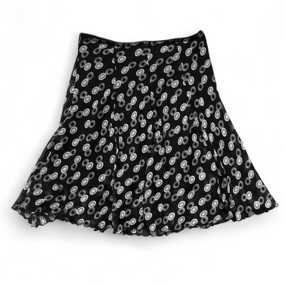 Vintage Vamp Polka-Dot Midi Skirt - Picture 2 of 5